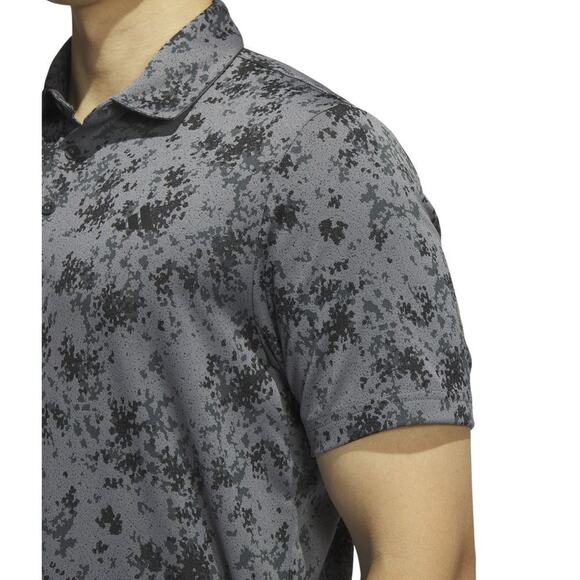 Adidas Burst Jacquard Golf Polo Light Blue Medium NWT - Picture 11 of 12